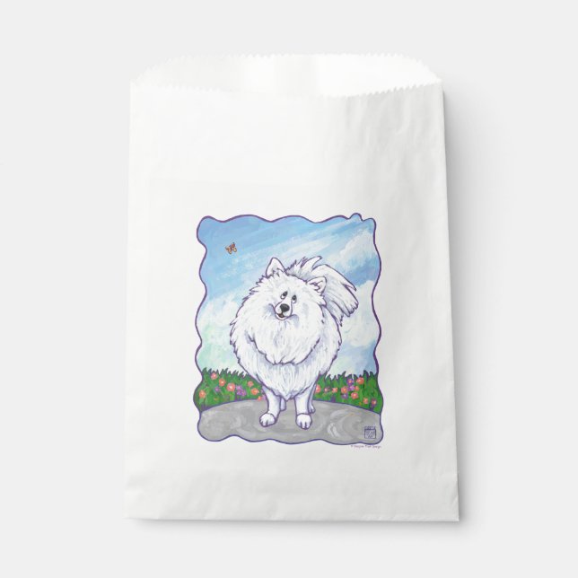 Geschenke und Accessoires aus weißem Spitz Geschenktütchen (Vorderseite)