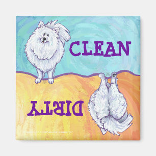 Geschenke und Accessoires aus weißem Spitz Magnet