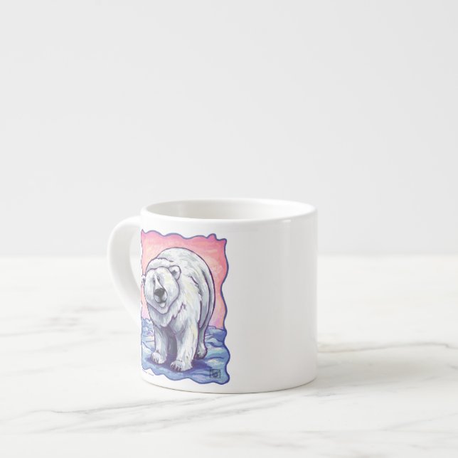Geschenke und Accessoires für Polarbären Espressotasse (Vorderseite Links)