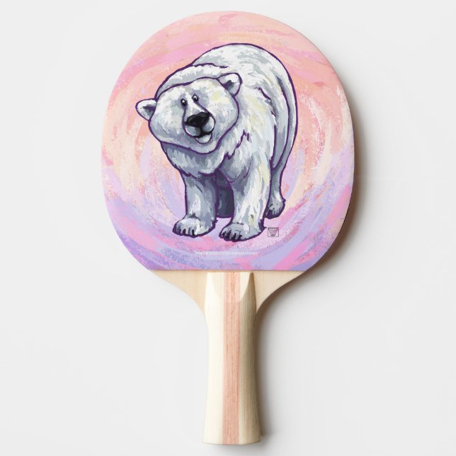 Geschenke und Accessoires für Polarbären Tischtennis Schläger (Vorderseite)