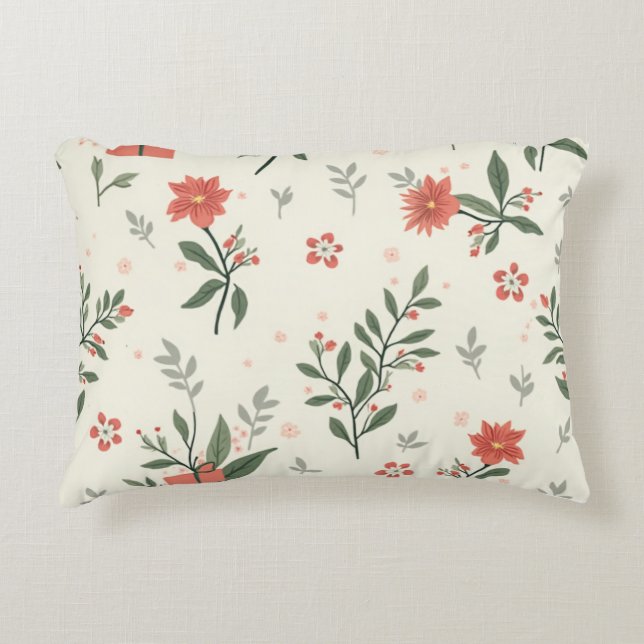 Geschenke und Blume werfen Kissen (Vorderseite)