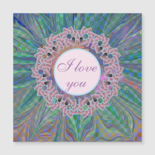 Geschenke und Favoriten Blumendesign Magnetkarte