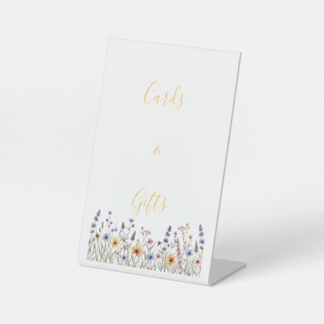 Geschenke und Karten Schild  (Vorderseite)