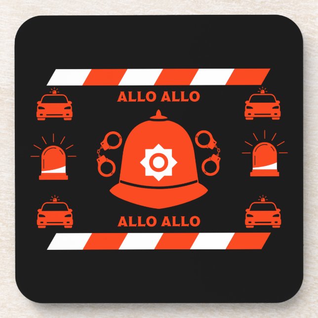 Geschenke und Zubehör der britischen Polizei Getränkeuntersetzer (Vorderseite)