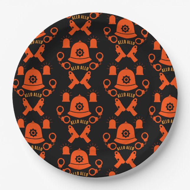 Geschenke und Zubehör der britischen Polizei Pappteller (Vorderseite)