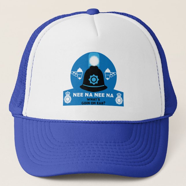 Geschenke und Zubehör der britischen Polizei Truckerkappe (Vorderseite)