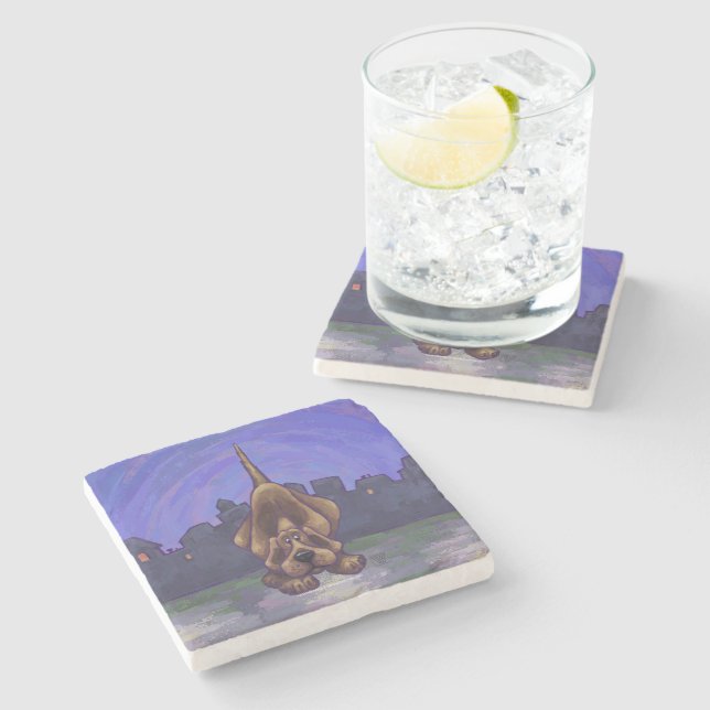 Geschenke und Zubehör für Hunde Steinuntersetzer (Seitenansicht)