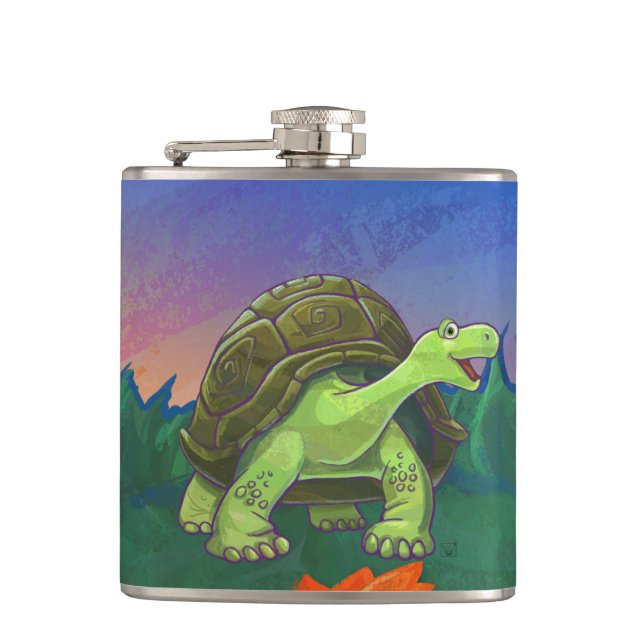 Geschenke und Zubehör für Schildkröten Flachmann (Vorderseite)