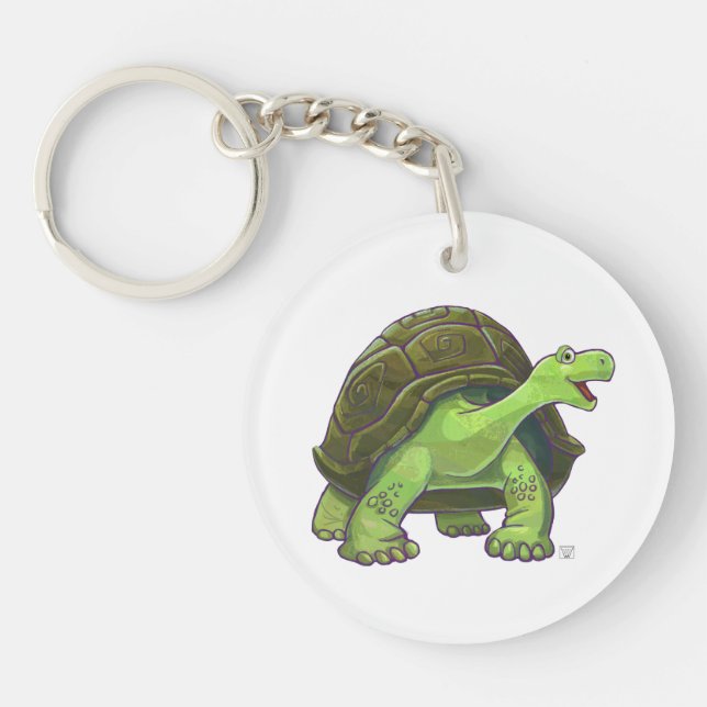 Geschenke und Zubehör für Schildkröten Schlüsselanhänger (Vorderseite)