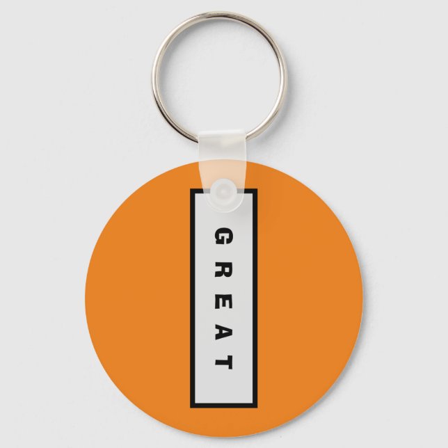 Geschenke: unter 15$ Attraktive Authority® GREAT Schlüsselanhänger (Vorderseite)
