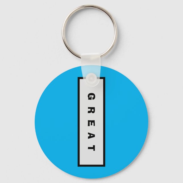 Geschenke: unter 15$ Attraktive Authority® GREAT Schlüsselanhänger (Vorderseite)