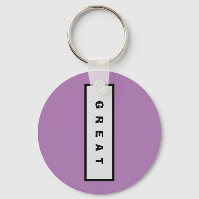 Geschenke: unter 15$ Attraktive Authority® GREAT Schlüsselanhänger (Vorderseite)