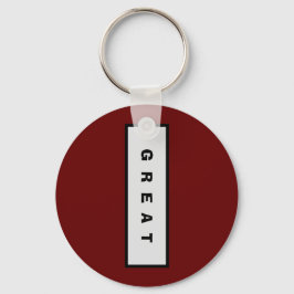 Geschenke: unter 15$ Attraktive Authority® GREAT Schlüsselanhänger