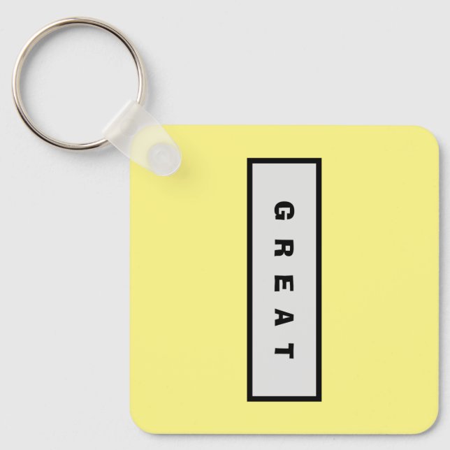 Geschenke: unter 25$ Attraktive Authority® GREAT Schlüsselanhänger (Vorderseite)