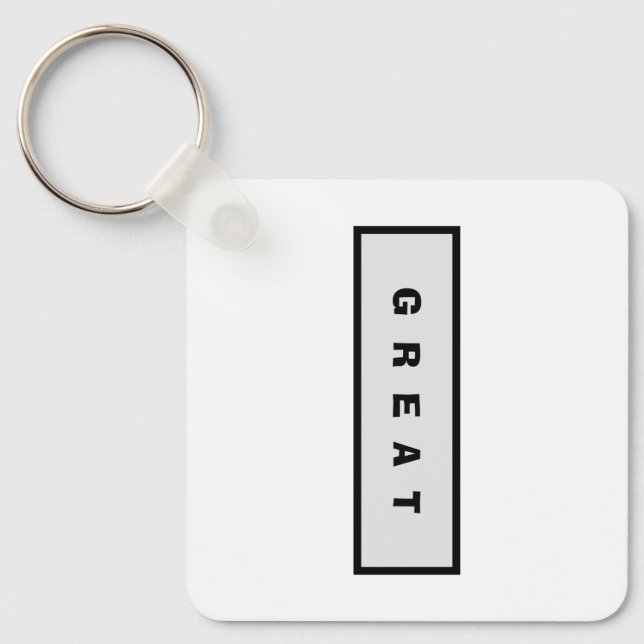 Geschenke: unter 25$ Attraktive Authority® GREAT Schlüsselanhänger (Vorderseite)