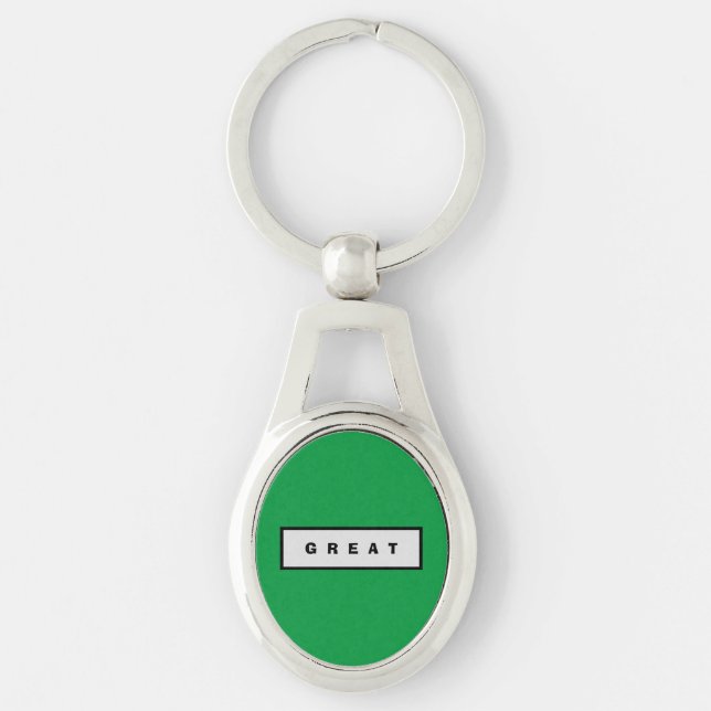 Geschenke: unter 75$ Zubehör Authority® GREAT Schlüsselanhänger (Vorderseite)