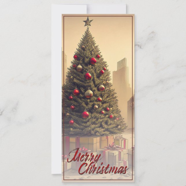 Geschenke unter einem Baum in einer giftigen apoka (Vorderseite)