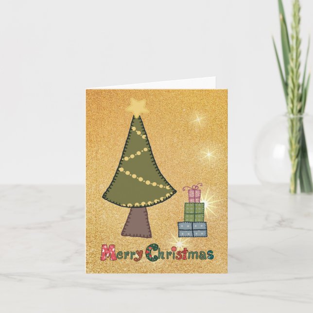 Geschenke unterm Baum Karte (Vorderseite)