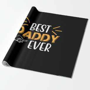 Geschenke Vater Best Daddy Ever Geschenkpapier