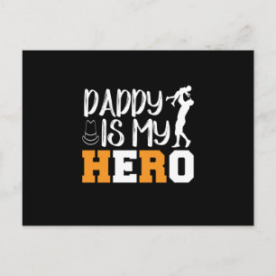 Geschenke Vater Daddy ist mein Held Postkarte