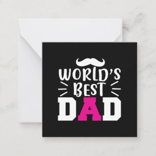 Geschenke Vater Der beste Vater der Welt Mitteilungskarte