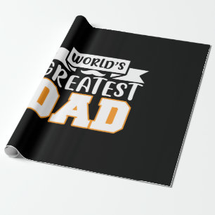 Geschenke Vater   Der größte Vater der Welt Geschenkpapier