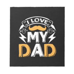 Geschenke Vater I Liebe Mein Vater Notizblock