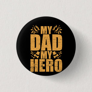 Geschenke Vater   Mein Vater Mein Held Button