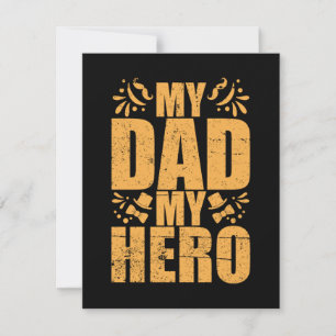 Geschenke Vater Mein Vater Mein Held Mitteilungskarte