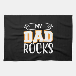 Geschenke Vater   Mein Vater Rocks Geschirrtuch