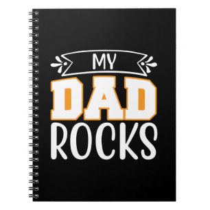 Geschenke Vater Mein Vater Rocks Notizblock