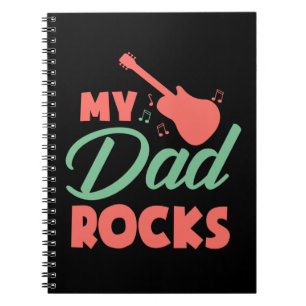Geschenke Vater Mein Vater Rocks Notizblock