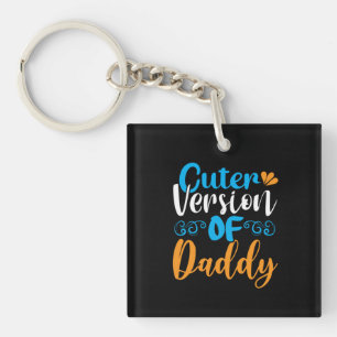 Geschenke Vater Niedlichere Version von Daddy Schlüsselanhänger