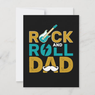 Geschenke Vater Vater Rock and Roll Mitteilungskarte