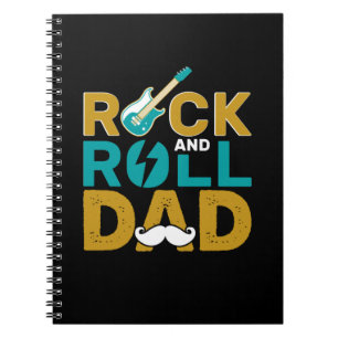 Geschenke Vater Vater Rock and Roll Notizblock