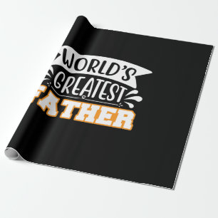 Geschenke Vater   Weltgrößter Vater Geschenkpapier