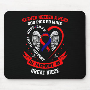 Geschenke Verlust Great Niece Herzerkrankung Bewus Mousepad