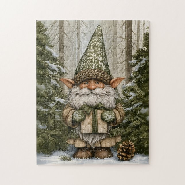 Geschenke verteilender Elf (Vertikal)