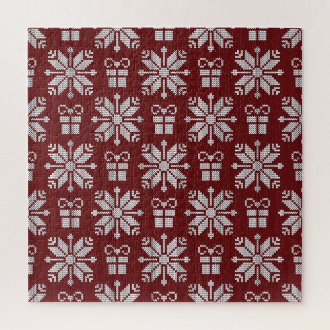 Geschenke: Vintages Wintermuster. (Vertikal)