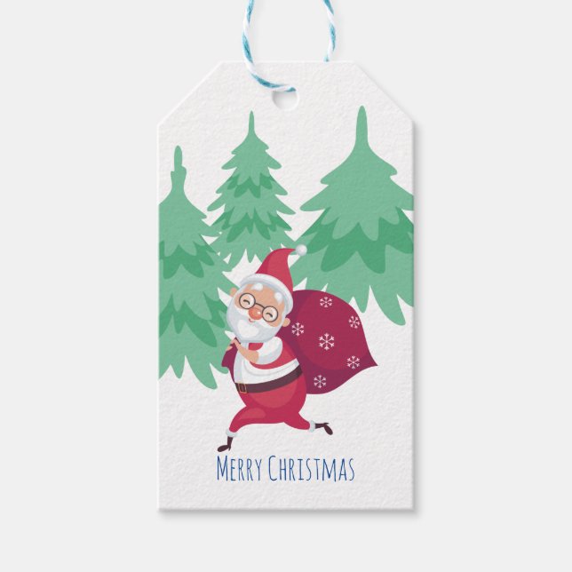 Geschenke vom Weihnachtsgeschenk-Tag Geschenkanhänger (Vorderseite)
