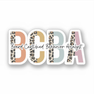 Geschenke von BCBA Board Certified Behavior Analys Aufkleber