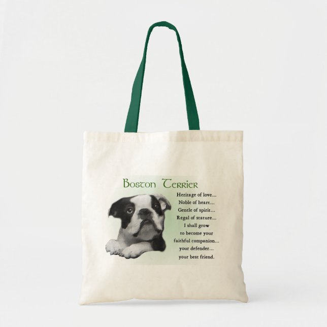 Geschenke von Boston Terrier Tragetasche (Vorne)