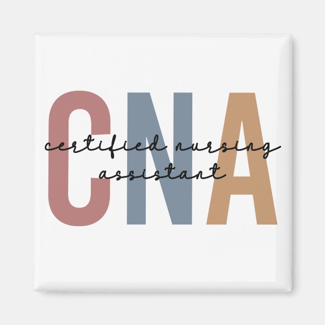 Geschenke von CNA Retro zertifizierten Pflegeassis Magnet (Vorne)