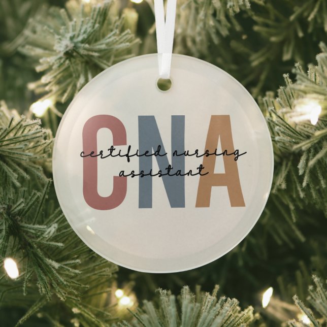 Geschenke von CNA Retro zertifizierten Pflegeassis Ornament Aus Glas (InSitu)