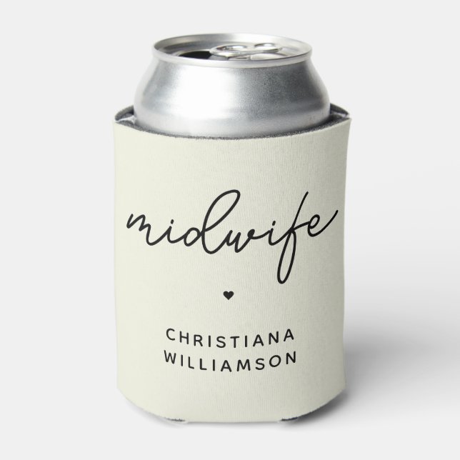 Geschenke von Custom Midfrau Appreciation Midwifer Dosenkühler (Kanne Vorderseite)