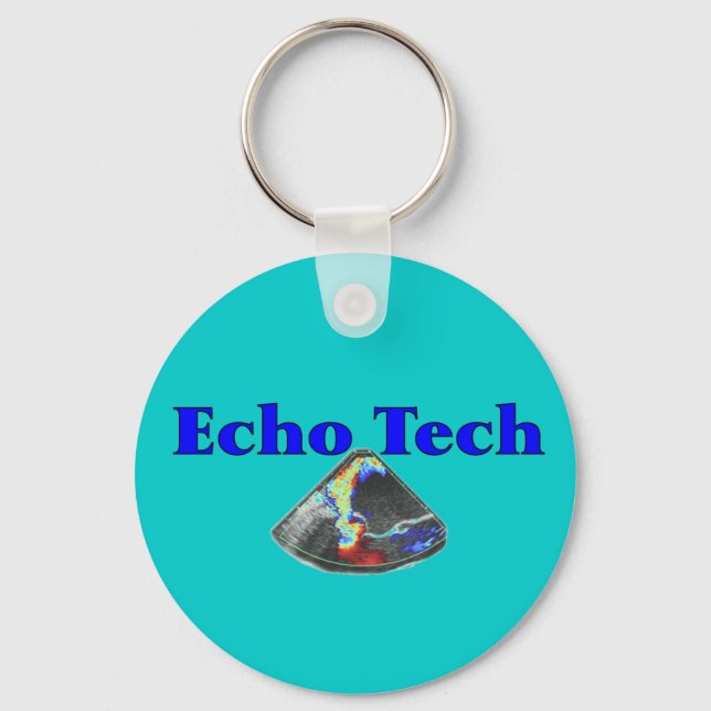 Geschenke von Echo-Technikern (Cardiac Echo Tech) Schlüsselanhänger (Vorderseite)