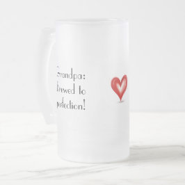 Geschenke von Großkindern nach Maß Mattglas Bierglas