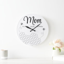 Geschenke von Kindernamensbiene Große Wanduhr