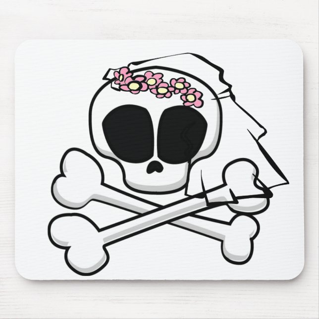 Geschenke von Skull Bride Mousepad (Vorne)