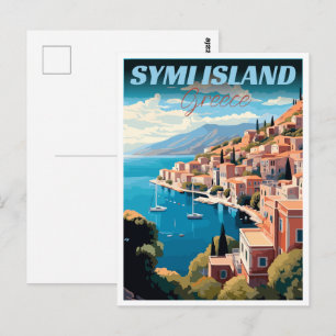 Geschenke von Symi Island in Griechenland Postkarte